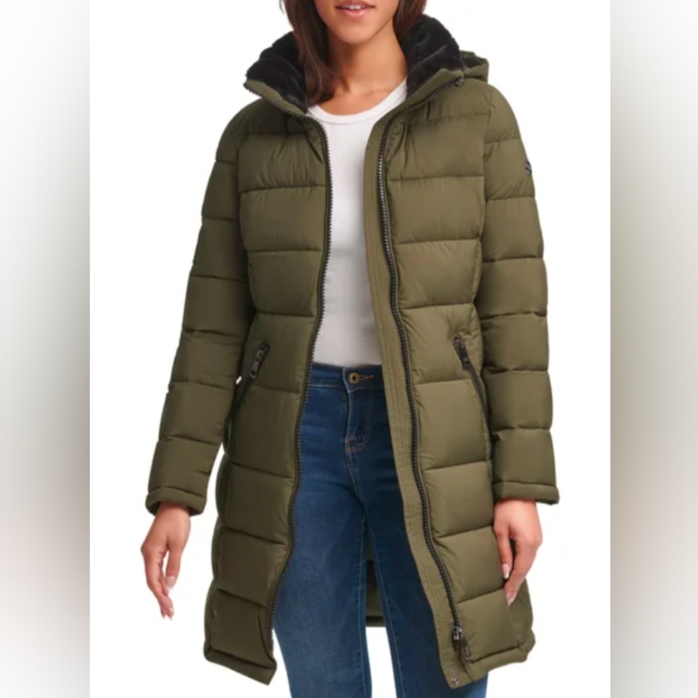 Andrew Marc Ladies Walking Jacket Puffer Stretch Costco Size M